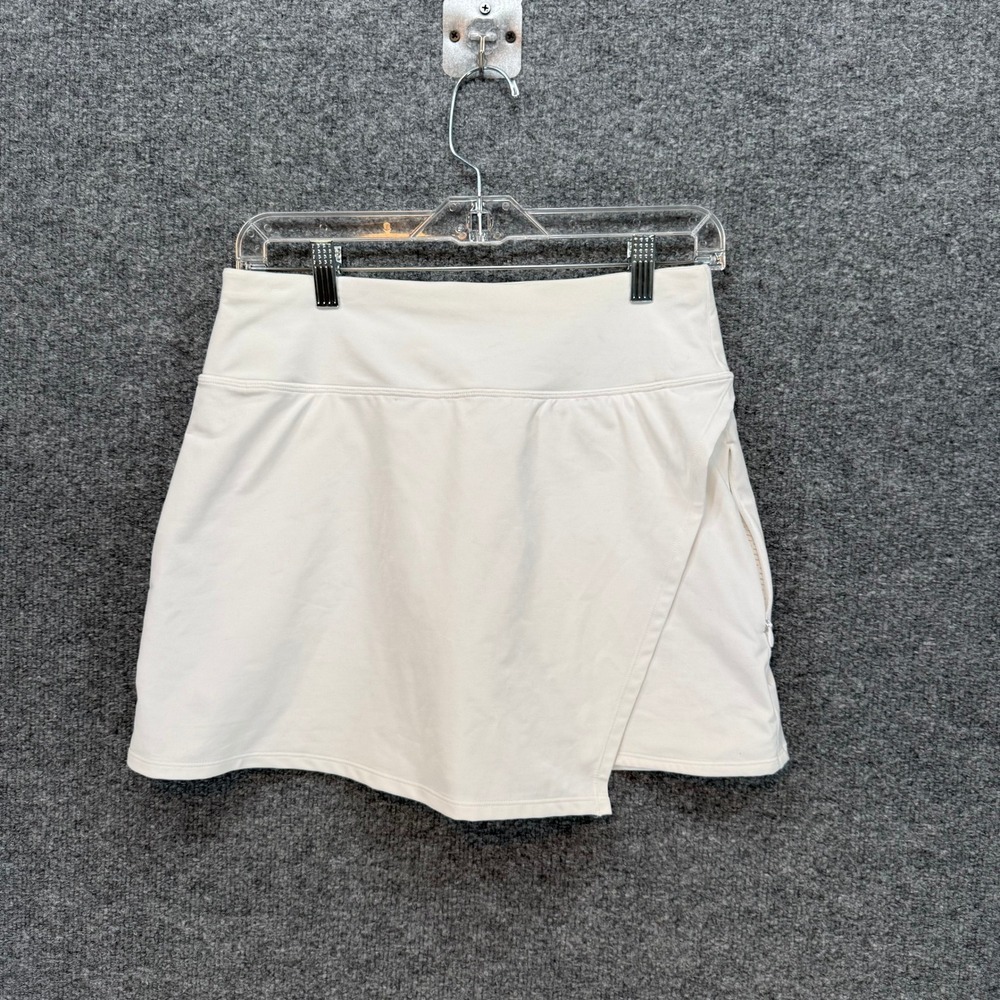 Athleta Skort Womens Small White Wrap Front Active Tennis Golf Skirt Performance